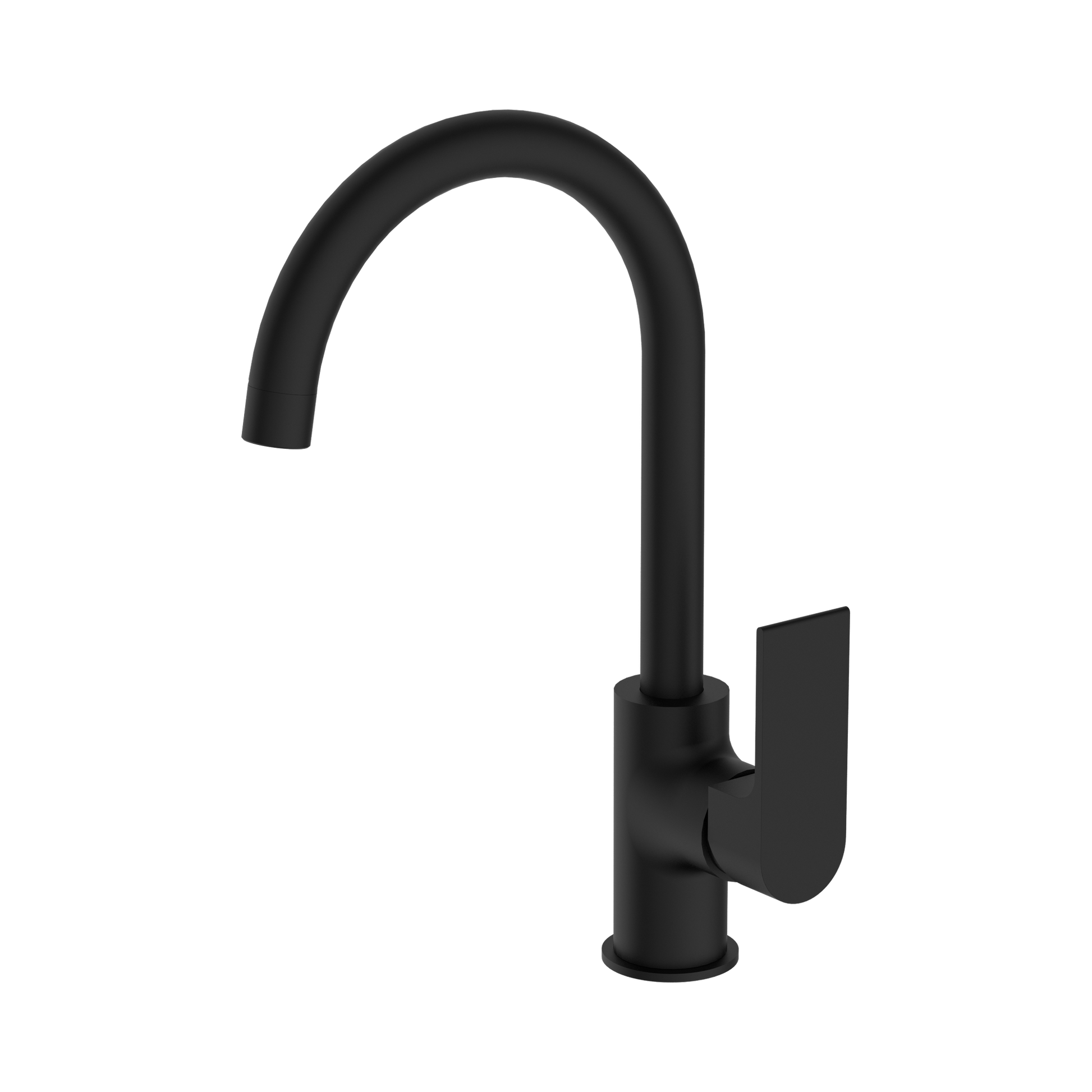 Nero Bianca Kitchen Mixer Gooseneck Spout, Matte Black