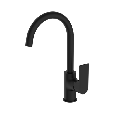 Nero Bianca Kitchen Mixer Gooseneck Spout, Matte Black