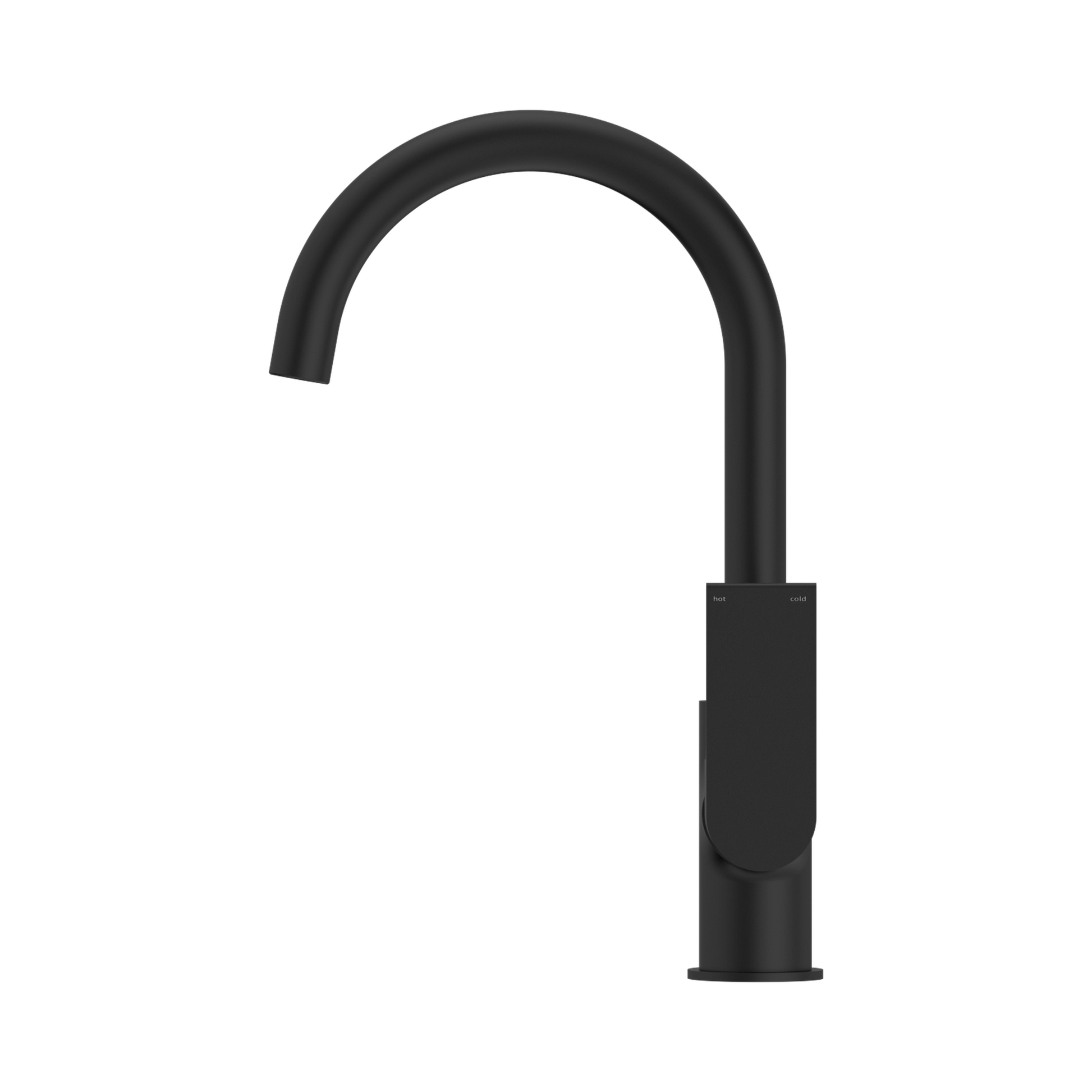 Nero Bianca Kitchen Mixer Gooseneck Spout, Matte Black