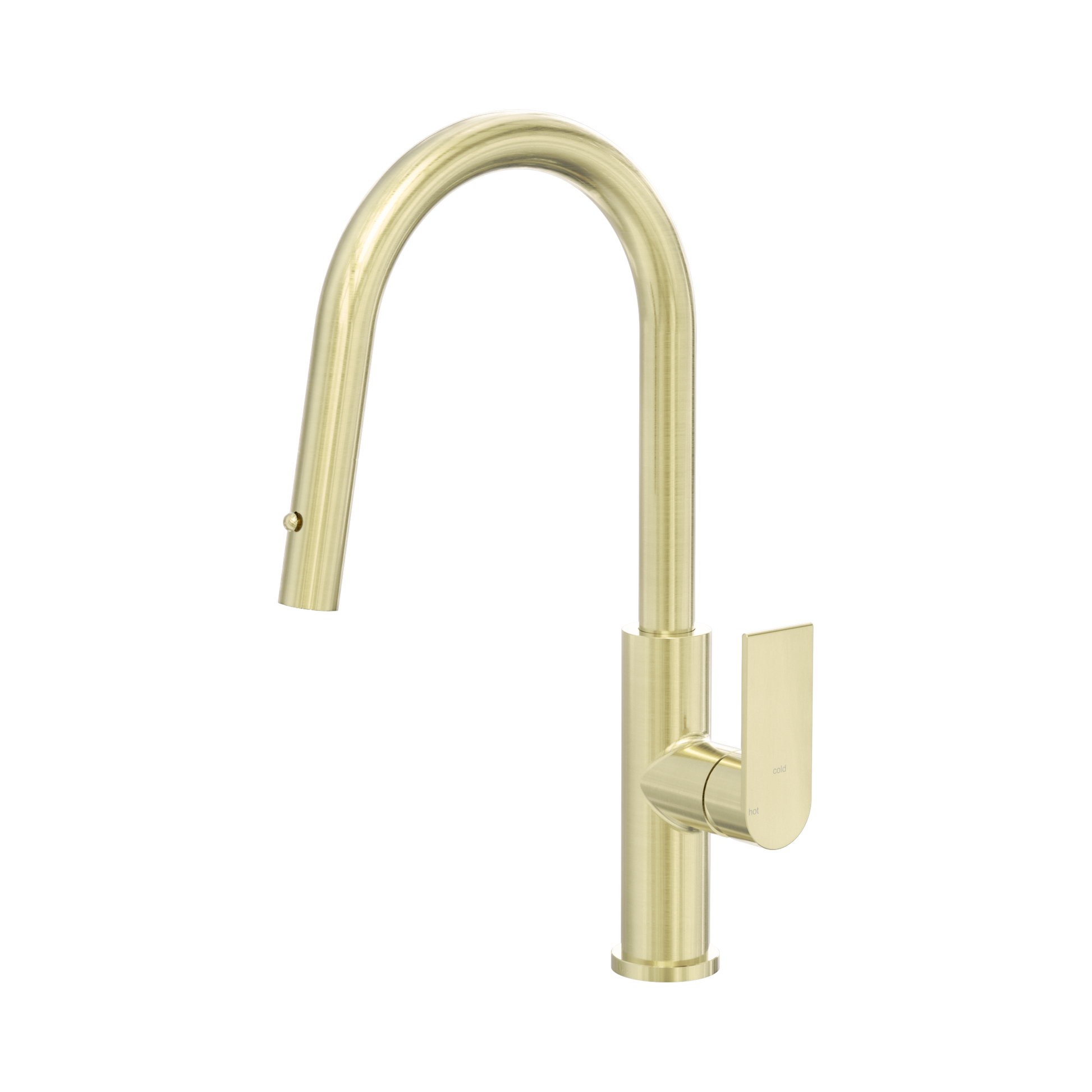 Nero Bianca Smart Sensor Pull Out Kitchen Mixer, Brushed Gold