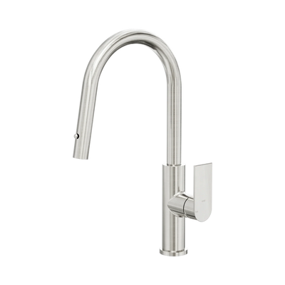 Nero Bianca Smart Sensor Pull Out Kitchen Mixer, Brushed Nickel