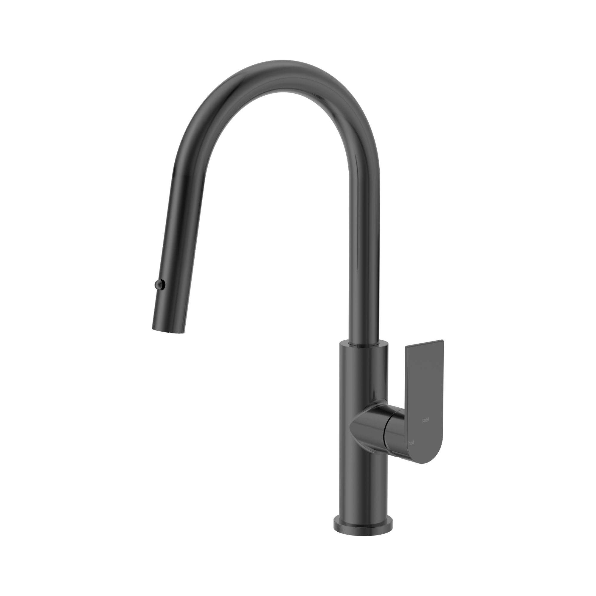 Nero Bianca Smart Sensor Pull Out Kitchen Mixer, Gun Metal