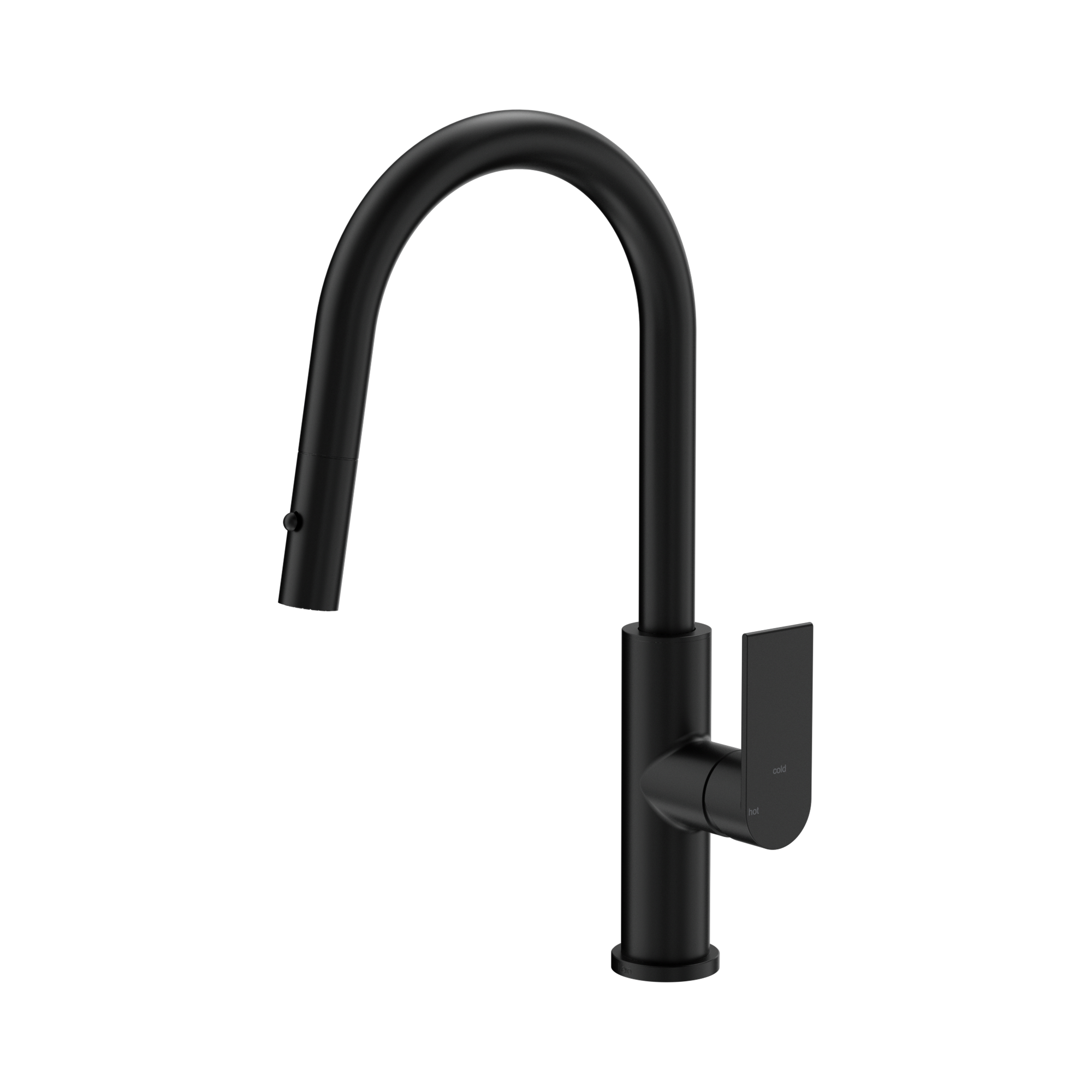 Nero Bianca Smart Sensor Pull Out Kitchen Mixer, Matte Black