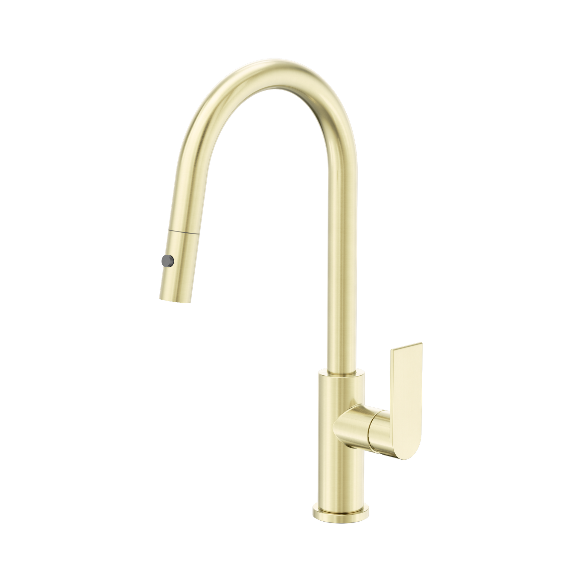 Nero Bianca Pull Out Sink Mixer With Vegie Spray Function, Brushed Gold