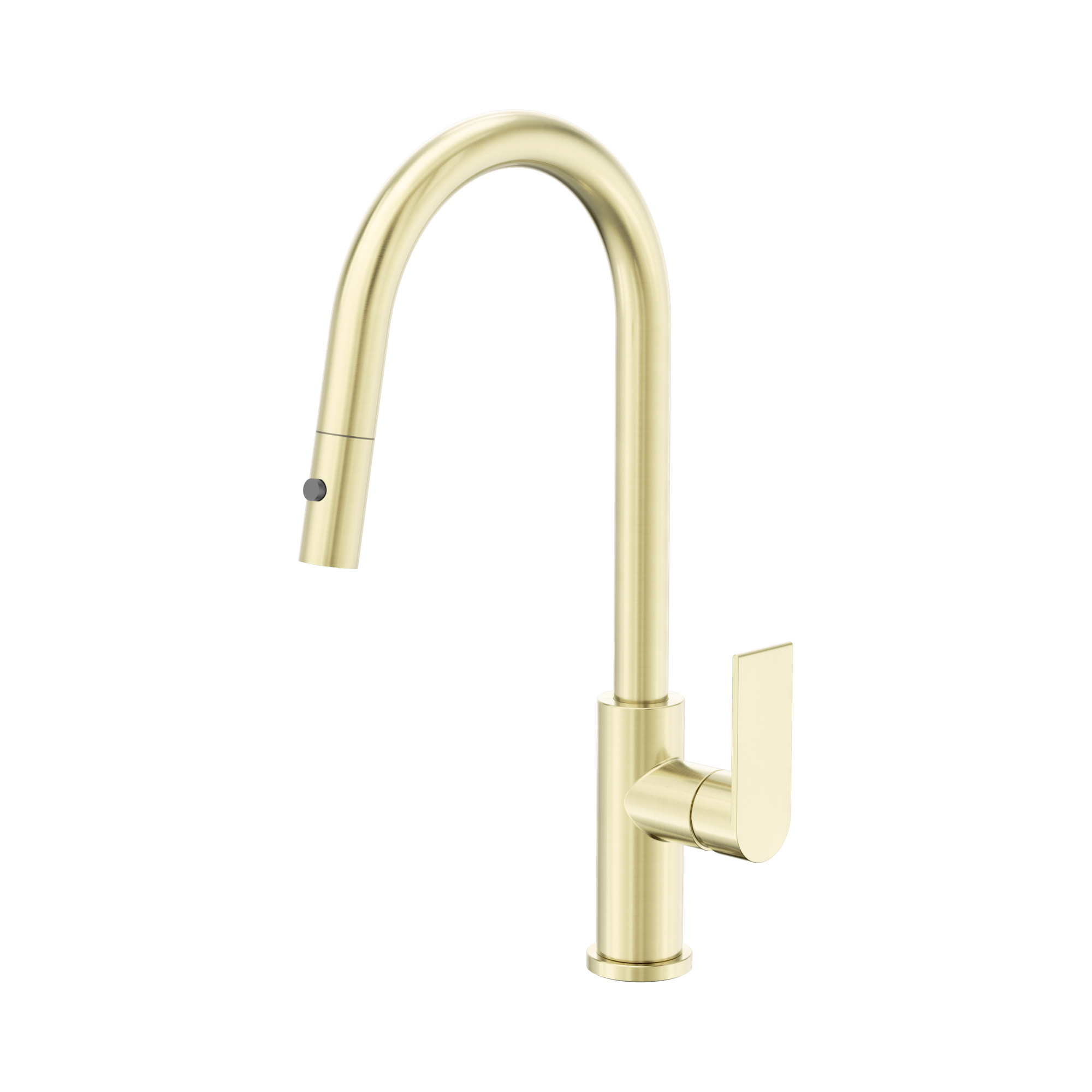 Nero Bianca Pull Out Sink Mixer With Vegie Spray Function, Brushed Gold