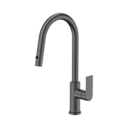 Nero Bianca Pull Out Sink Mixer With Vegie Spray Function, Gun Metal