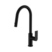 Nero Bianca Pull Out Sink Mixer With Vegie Spray Function, Matte Black