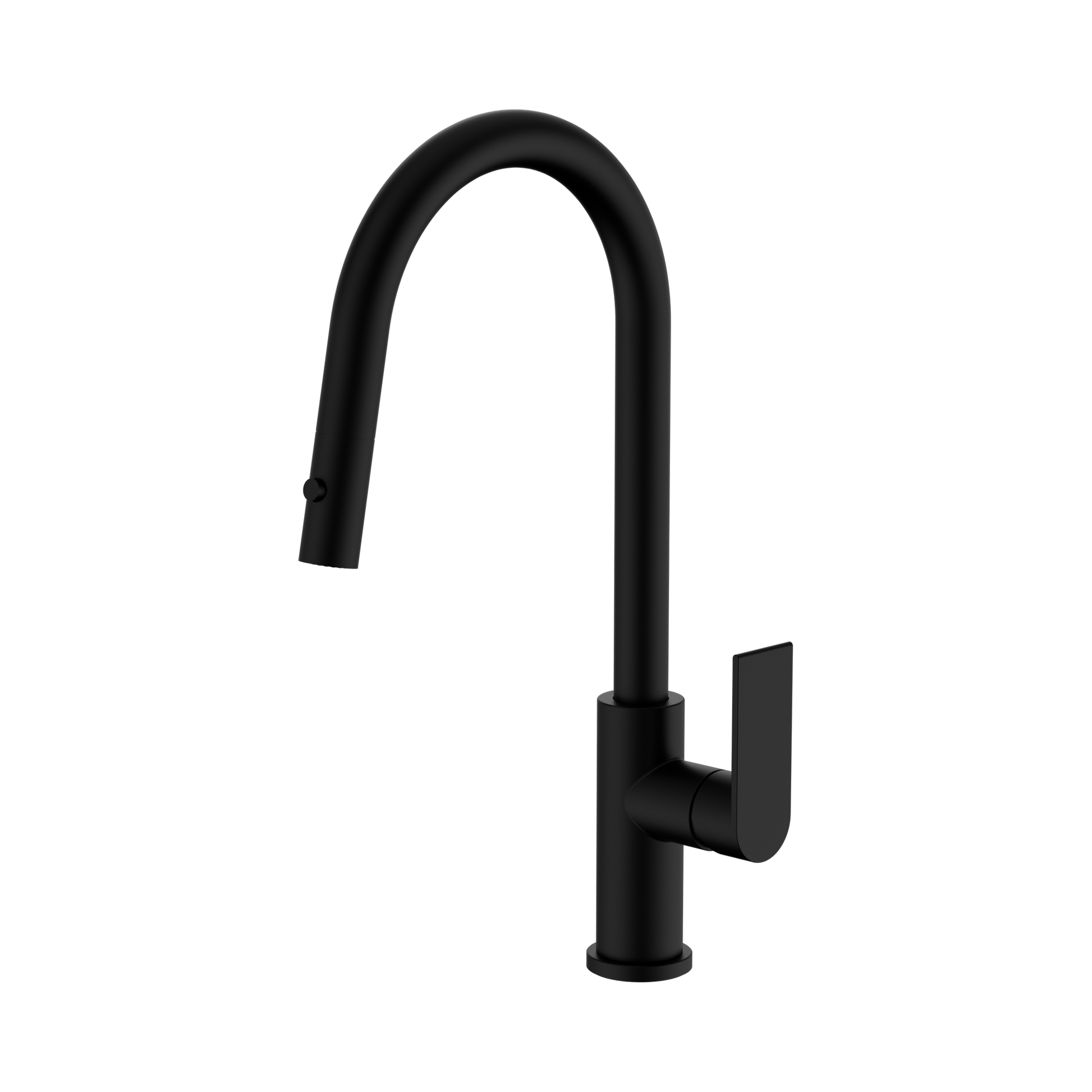 Nero Bianca Pull Out Sink Mixer With Vegie Spray Function, Matte Black