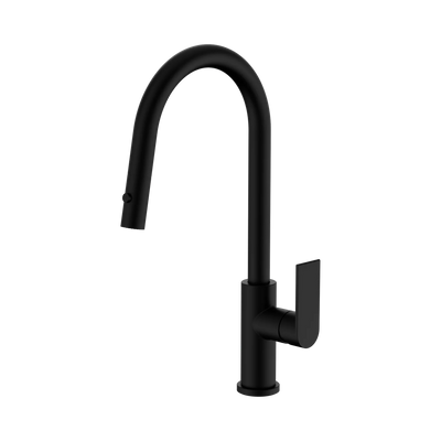 Nero Bianca Pull Out Sink Mixer With Vegie Spray Function, Matte Black