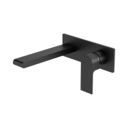 Nero Bianca Wall Mixer Set 230mm, Matte Black