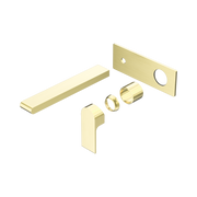 Nero Bianca Wall Mixer Set 230mm Trim Kits Only, Brushed Gold