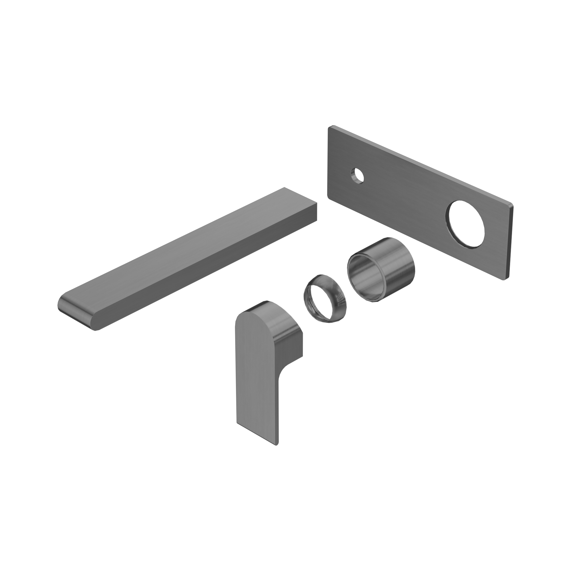 Nero Bianca Wall Mixer Set 230mm Trim Kits Only, Gun Metal