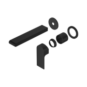 Nero Bianca Wall Mixer Set Separate Back Plate 187mm Trim Kits Only, Matte Black