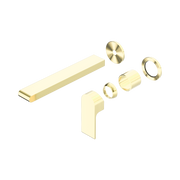 Nero Bianca Wall Mixer Set Separate Back Plate 230mm Trim Kits Only, Brushed Gold