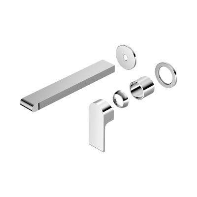 Nero Bianca Wall Basin/Bath Mixer Separate Back Plate 230mm Trim Kits Only, Chrome