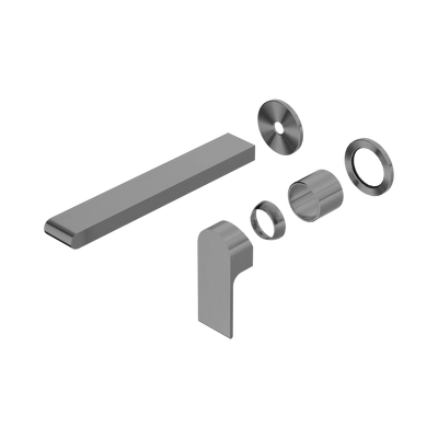 Nero Bianca Wall Basin/Bath Mixer Separate Back Plate 230mm Trim Kits Only, Gun Metal
