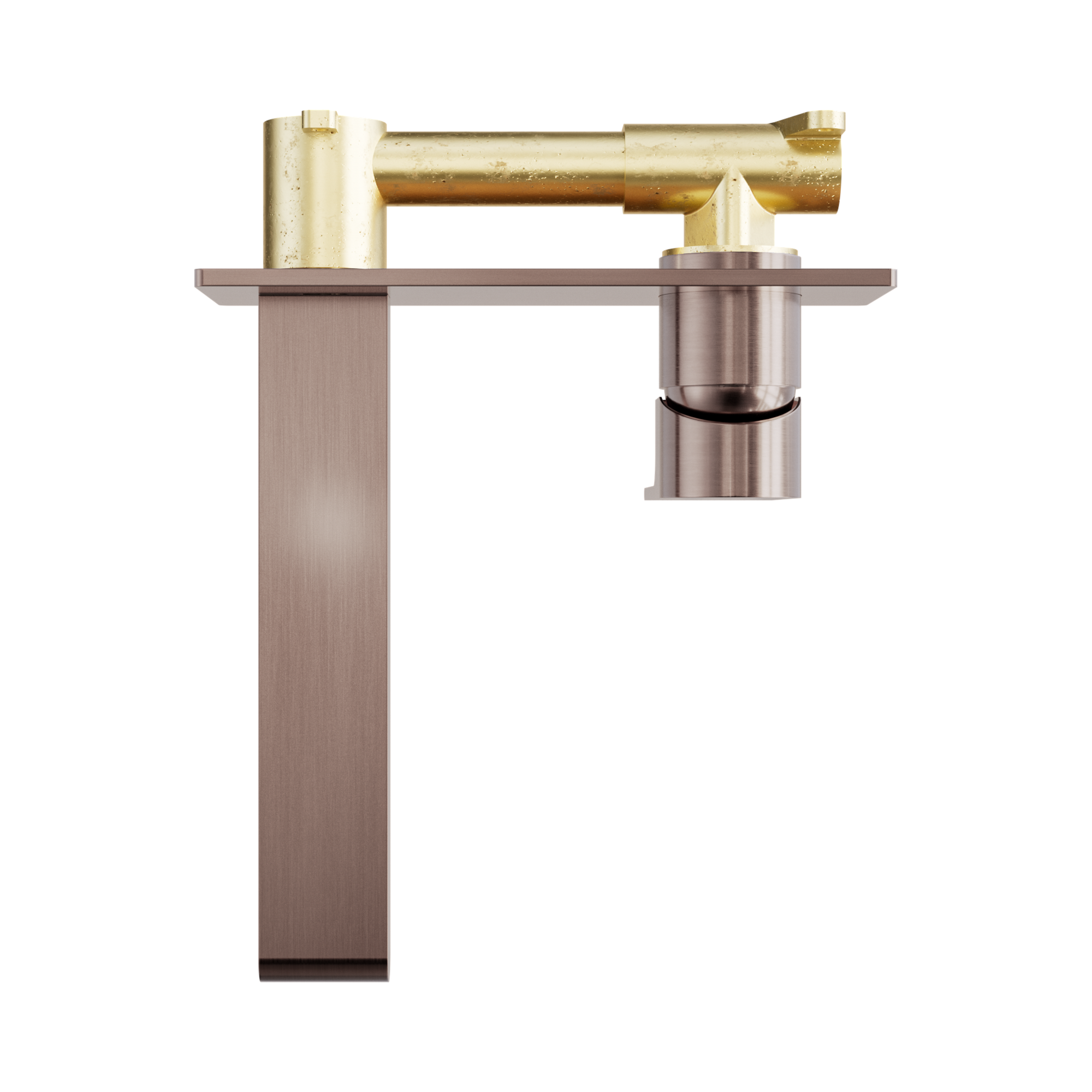 Nero Bianca Wall Mixer Set 187mm, Brushed Bronze