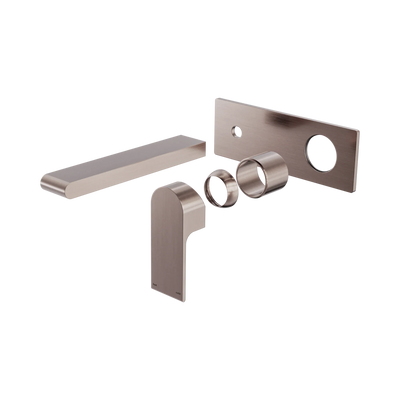 Nero Bianca Wall Basin/Bath Mixer 187mm Trim Kits Only, Brushed Bronze