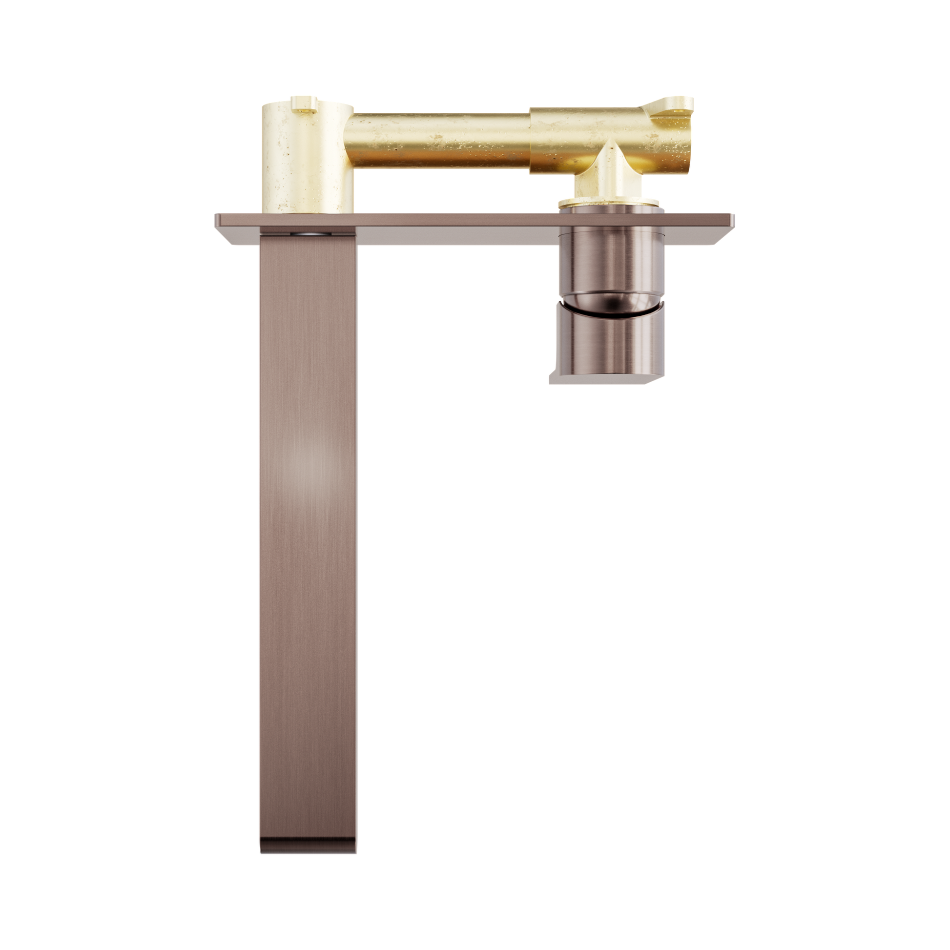 Nero Bianca Wall Mixer Set 230mm, Brushed Bronze