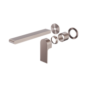 Nero Bianca Wall Mixer Set Separate Back Plate 230mm Trim Kits Only, Brushed Bronze