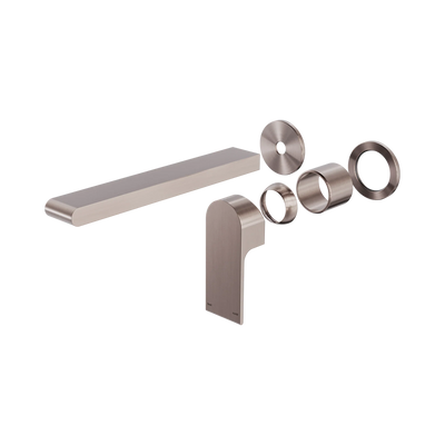 Nero Bianca Wall Basin/Bath Mixer Separate Back Plate 230mm Trim Kits Only, Brushed Bronze