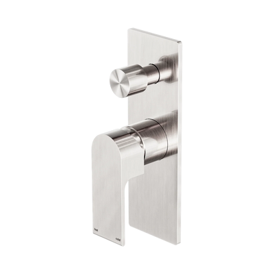 Nero Bianca Shower Mixer With Diverter, Brushed Nickel