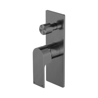 Nero Bianca Shower Mixer With Diverter, Gun Metal