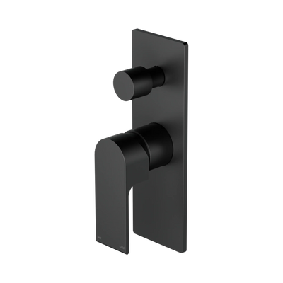 Nero Bianca Shower Mixer With Diverter, Matte Black