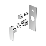 Nero Bianca Diverter Mixer Trim Kits Only, Chrome