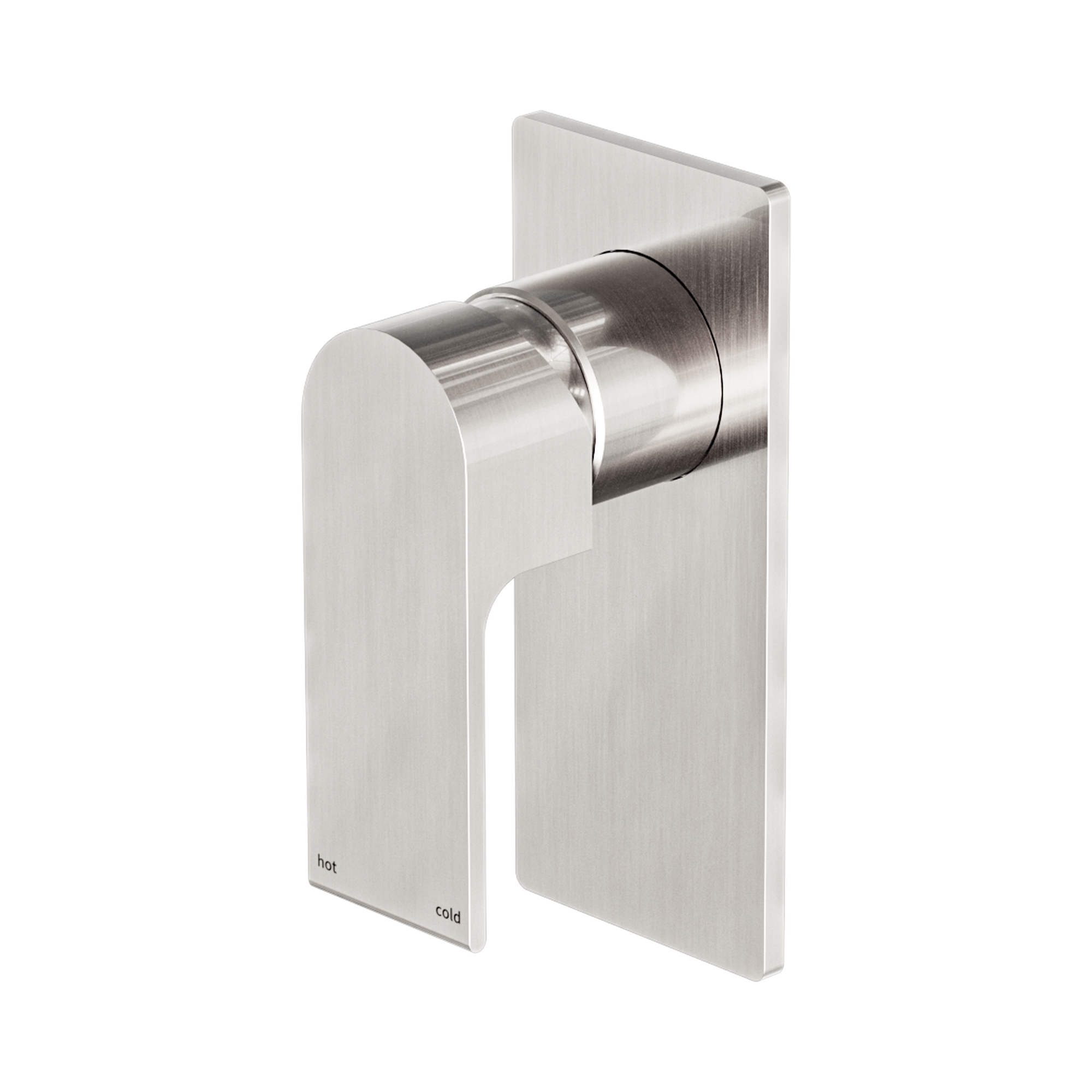 Nero Bianca Wall/Shower Mixer, Brushed Nickel