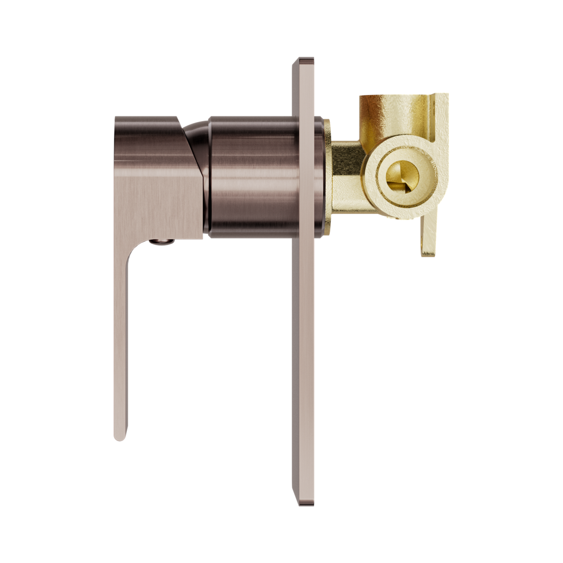 Nero Bianca Wall/Shower Mixer, Brushed Bronze