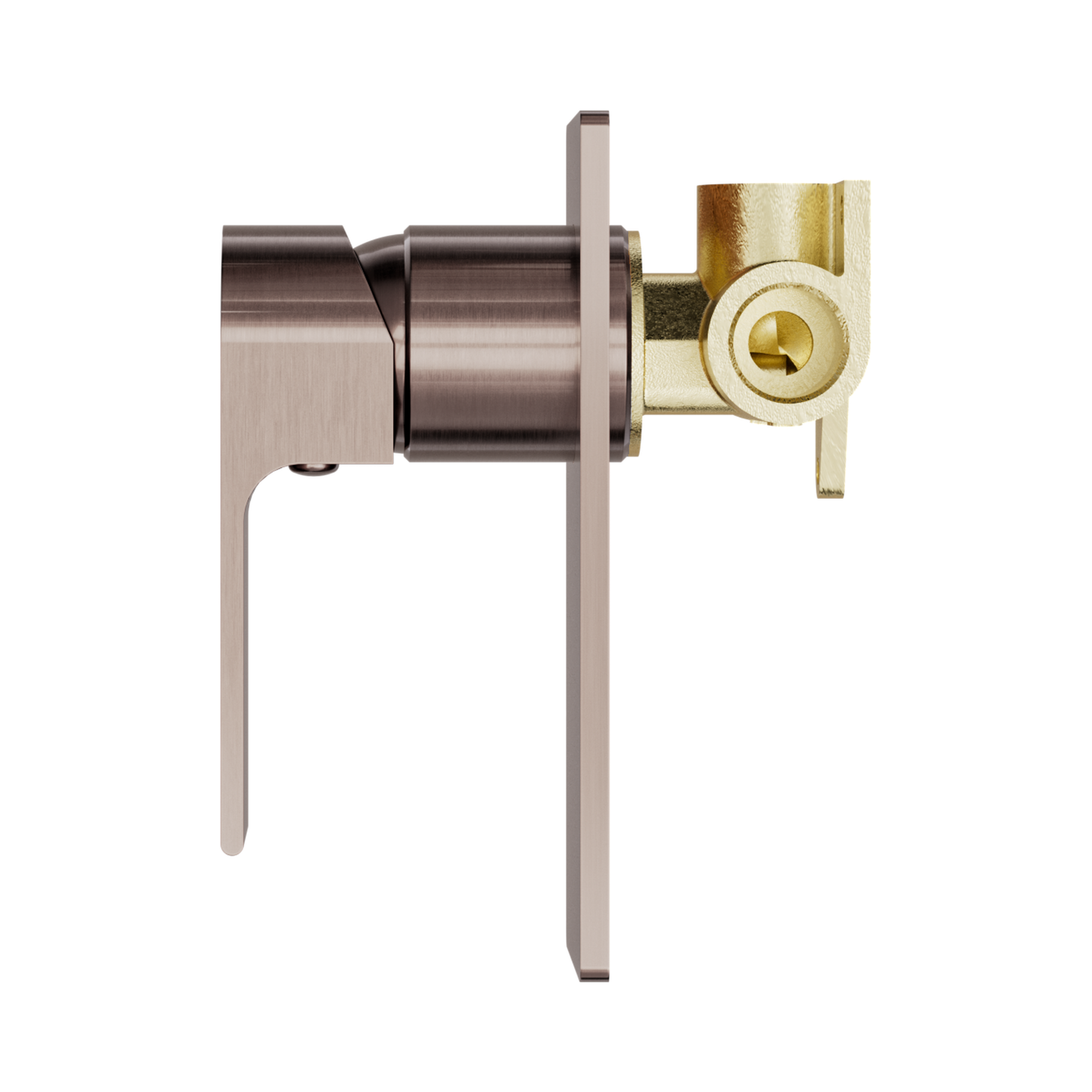Nero Bianca Wall/Shower Mixer, Brushed Bronze
