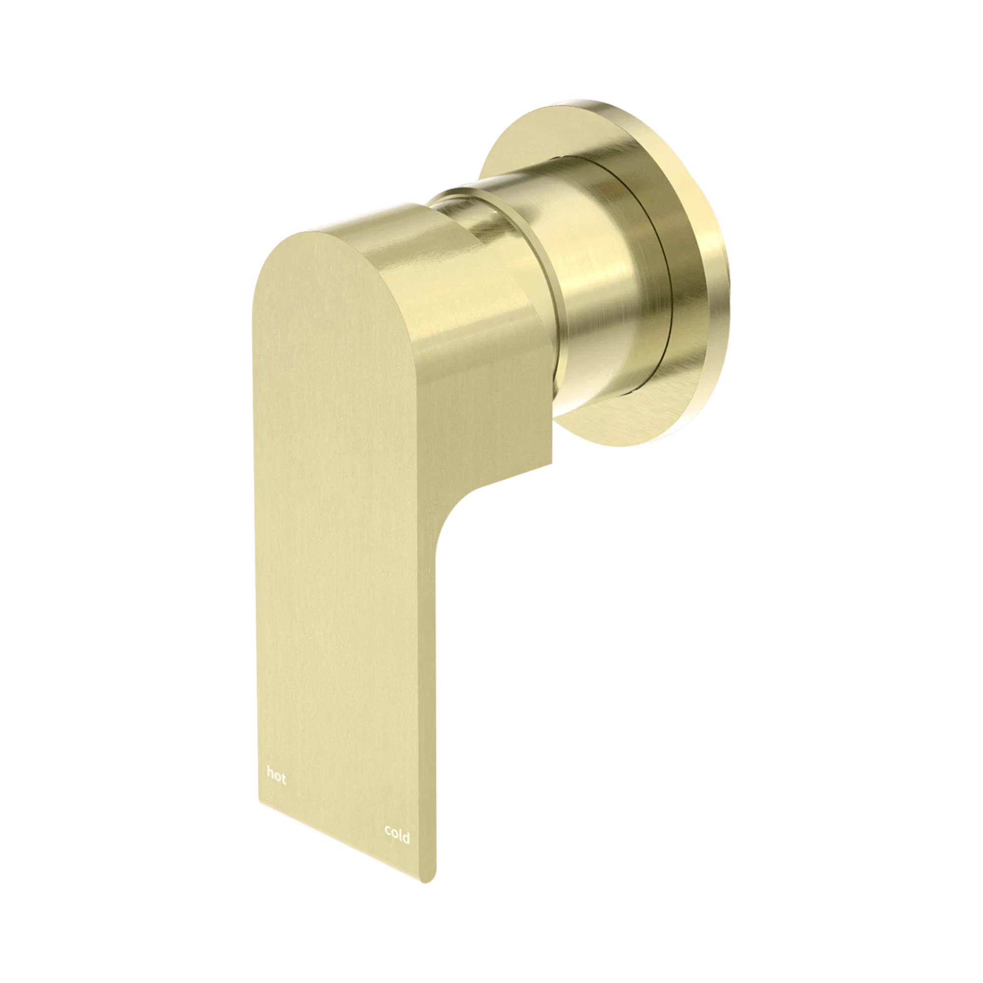Nero Bianca Wall/Shower Mixer 80mm Plate, Brushed Gold