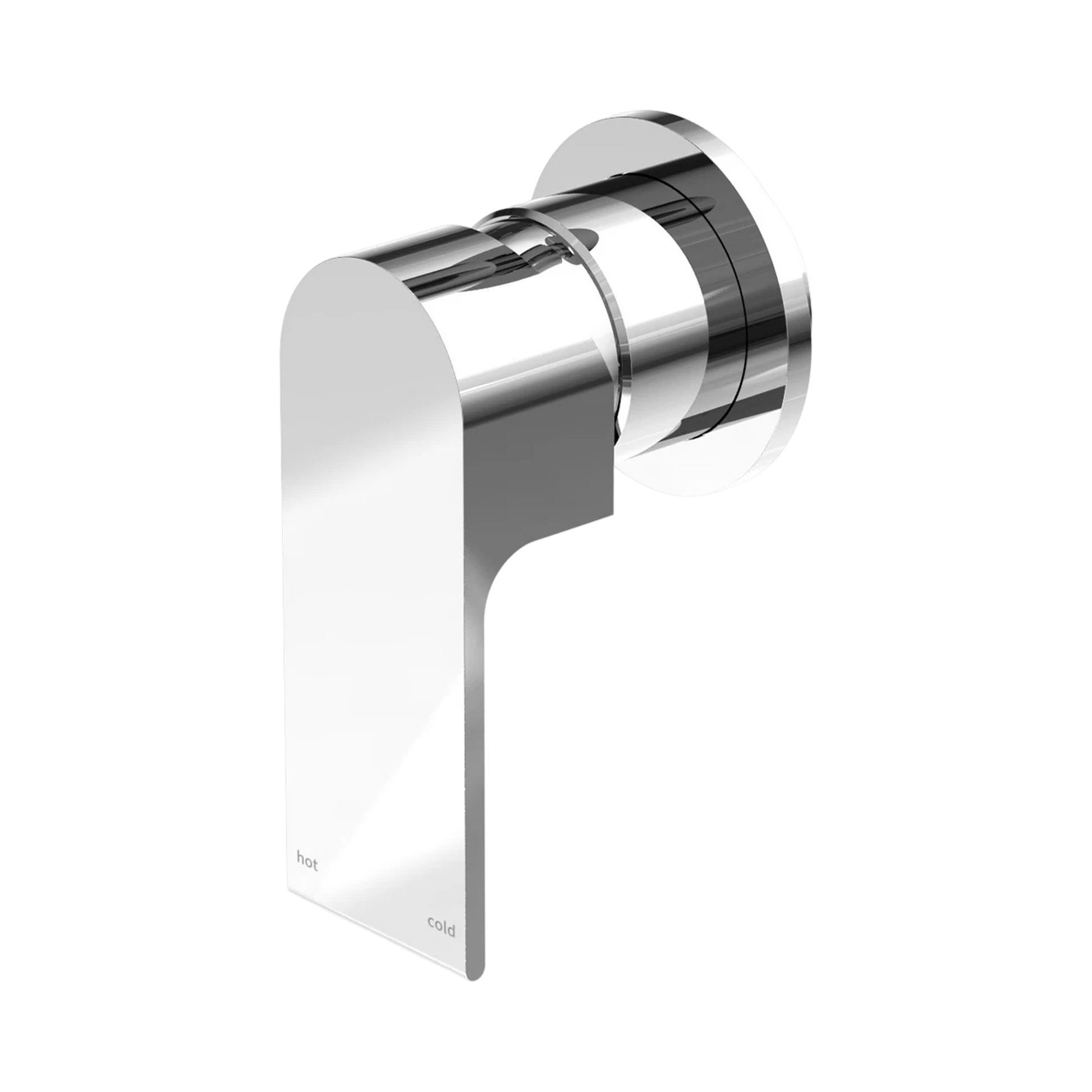 Nero Bianca Wall/Shower Mixer 80mm Plate, Chrome