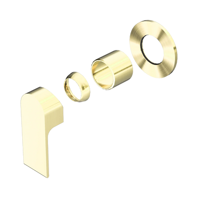 Nero Bianca Shower Mixer 80mm Plate Trim Kits Only, Brushed Gold