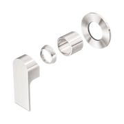 Nero Bianca Wall/Shower Mixer 80mm Plate Trim Kits Only, Brushed Nickel