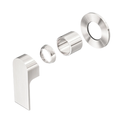 Nero Bianca Shower Mixer 80mm Plate Trim Kits Only, Brushed Nickel