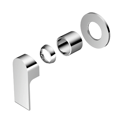 Nero Bianca Shower Mixer 80mm Plate Trim Kits Only, Chrome