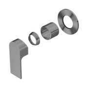 Nero Bianca Wall/Shower Mixer 80mm Plate Trim Kits Only, Gun Metal