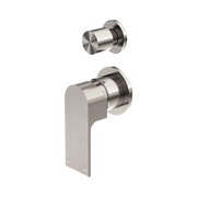 Nero Bianca Diverter Mixer Separate Back Plate, Brushed Nickel