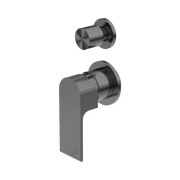 Nero Bianca Diverter Mixer Separate Back Plate, Gun Metal