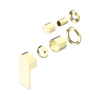 Nero Bianca Shower Mixer With Diverter Separate Back Plate Trim Kits Only, Brushed Gold