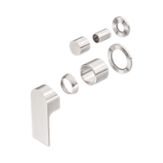 Nero Bianca Diverter Mixer Separate Back Plate Trim Kits Only, Brushed Nickel