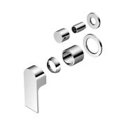 Nero Bianca Diverter Mixer Separate Back Plate Trim Kits Only, Chrome