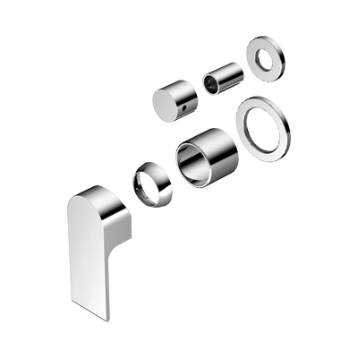 Nero Bianca Shower Mixer With Diverter Separate Back Plate Trim Kits Only, Chrome