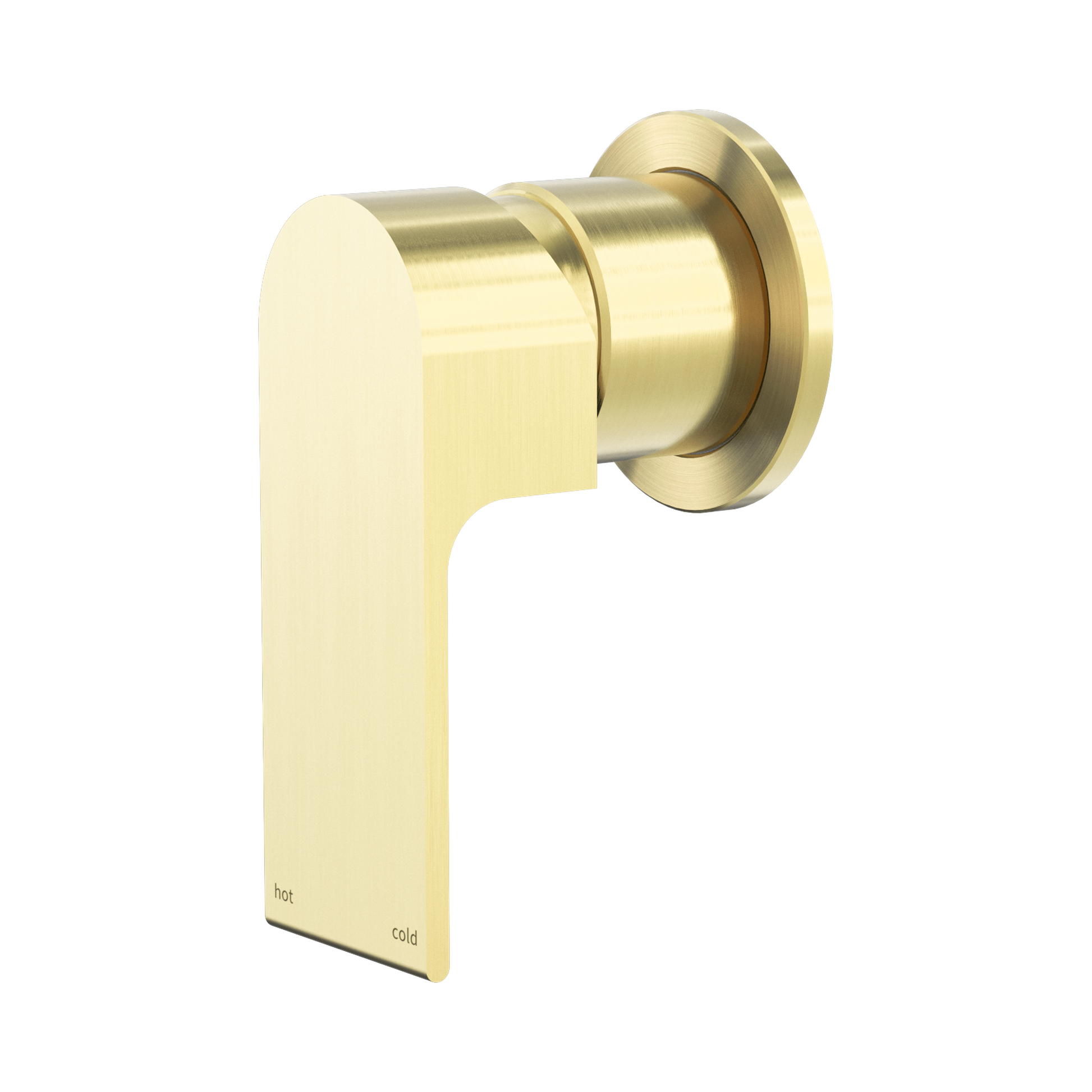 Nero Bianca Wall/Shower Mixer 60mm Plate, Brushed Gold