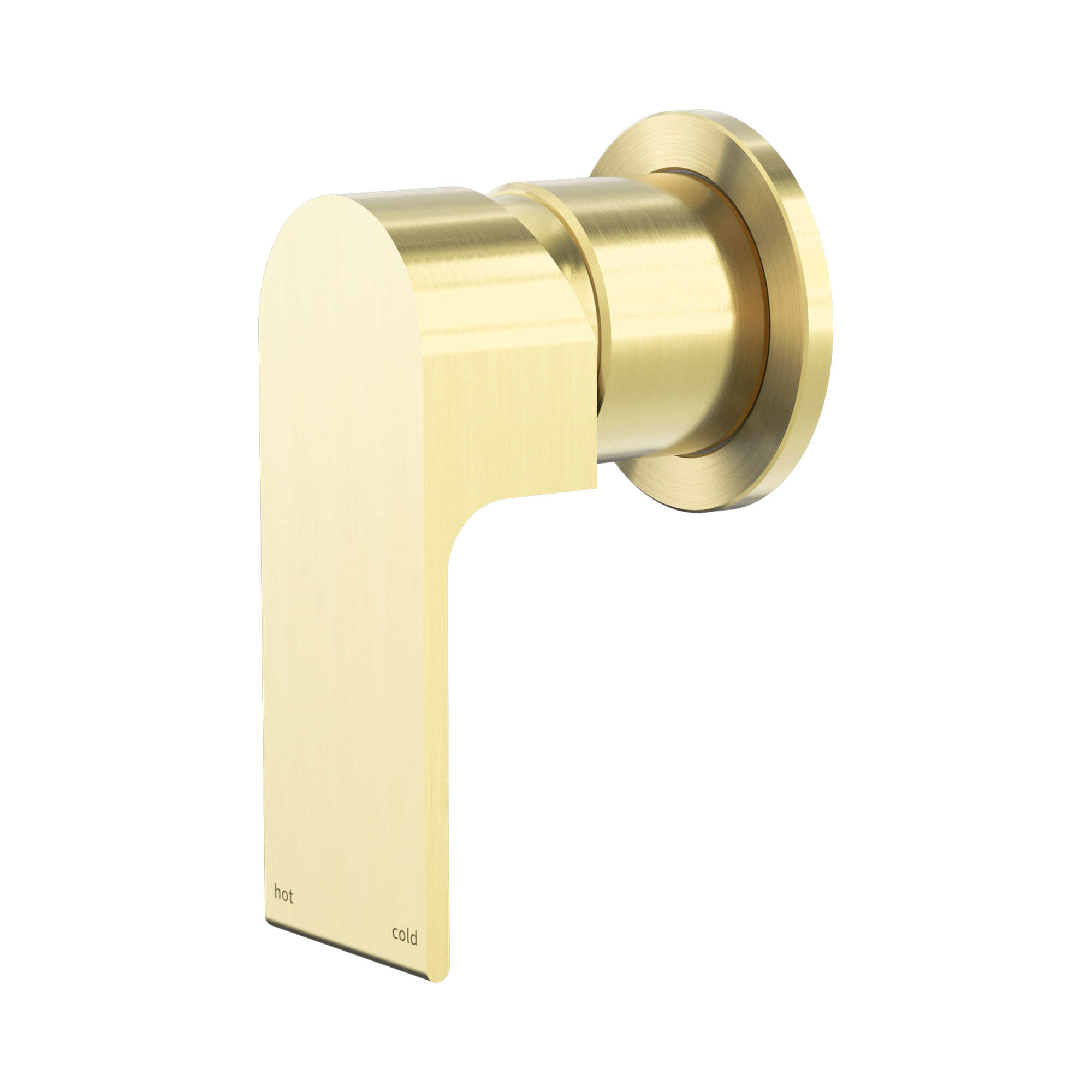 Nero Bianca Wall/Shower Mixer 60mm Plate, Brushed Gold