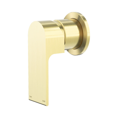 Nero Bianca Shower Mixer 60mm Plate, Brushed Gold