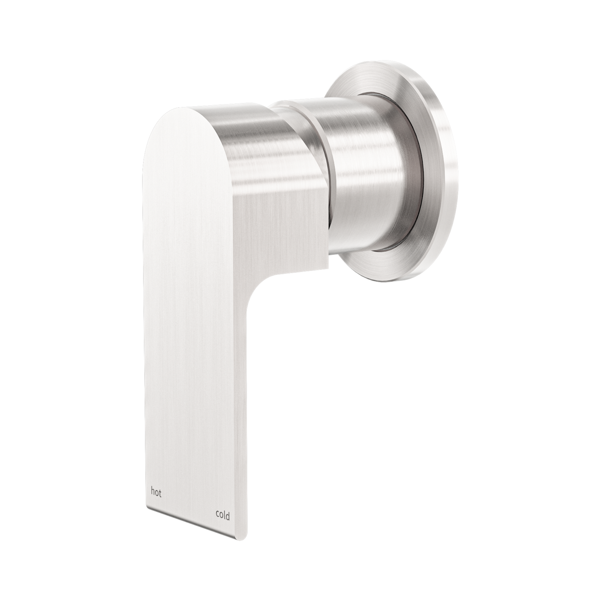 Nero Bianca Wall/Shower Mixer 60mm Plate, Brushed Nickel