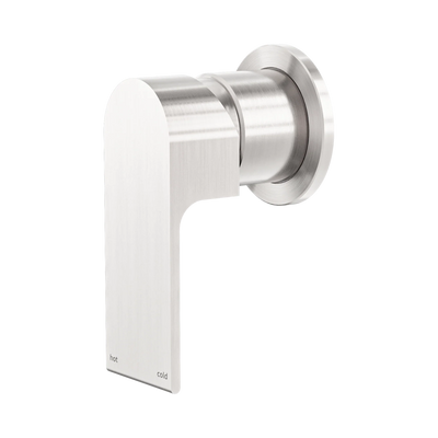 Nero Bianca Shower Mixer 60mm Plate, Brushed Nickel